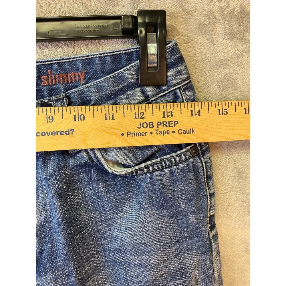 7 For All Mankind Slimmy Jeans Boys Size 14 Medium Wash Slim Straight Denim
